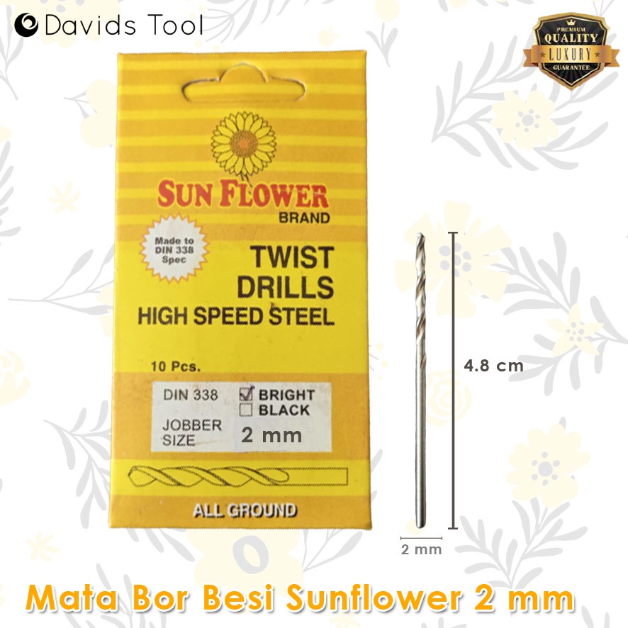 Mata Bor Besi Baja Ringan Sunflower Size Kecil