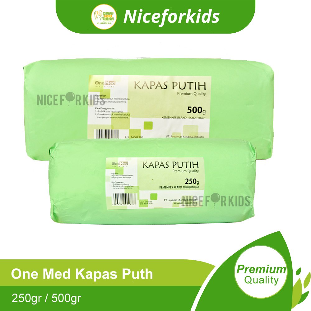 Onemed Cotton Roll 250 gr &amp; 500gr / Kapas Gulung Pembersih Serbaguna