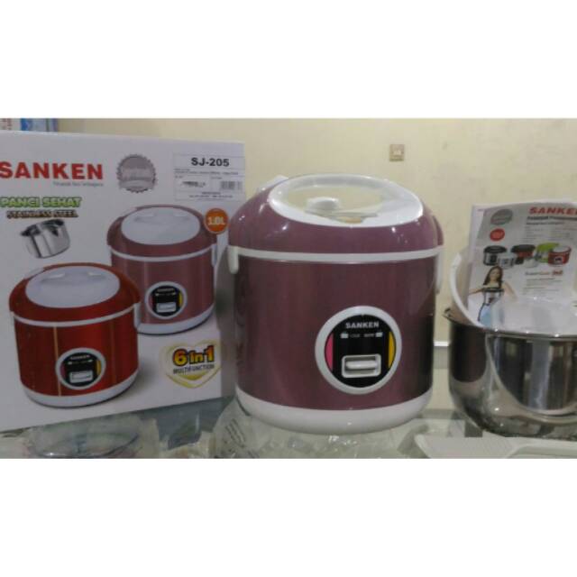 Magic Com Sanken Stenles 1 Liter SJ205 Purple