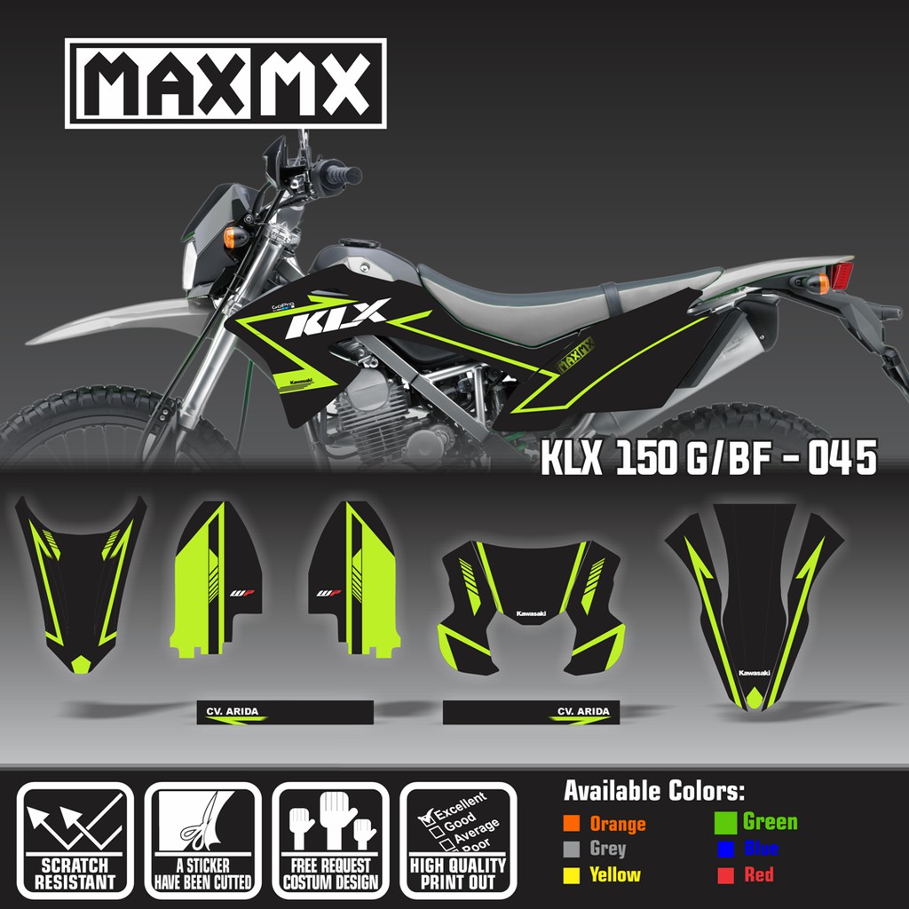 20+ Ide Desain Stiker Klx 150 Merah Hitam - Sticker Fans