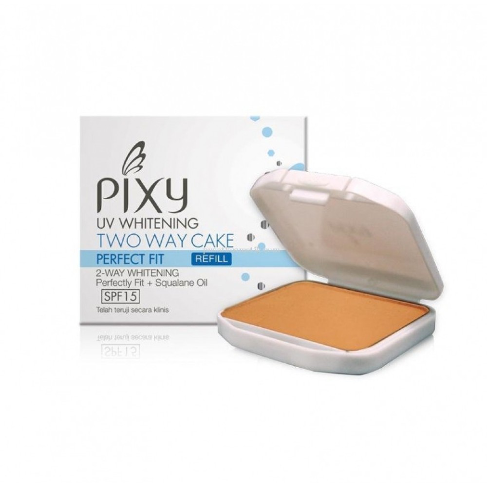 PIXY UV WHITENING TWO WAY CAKE PERFECT FIT  SPF 15 (REFILL) 12.2GR (NEW PACKAGING)