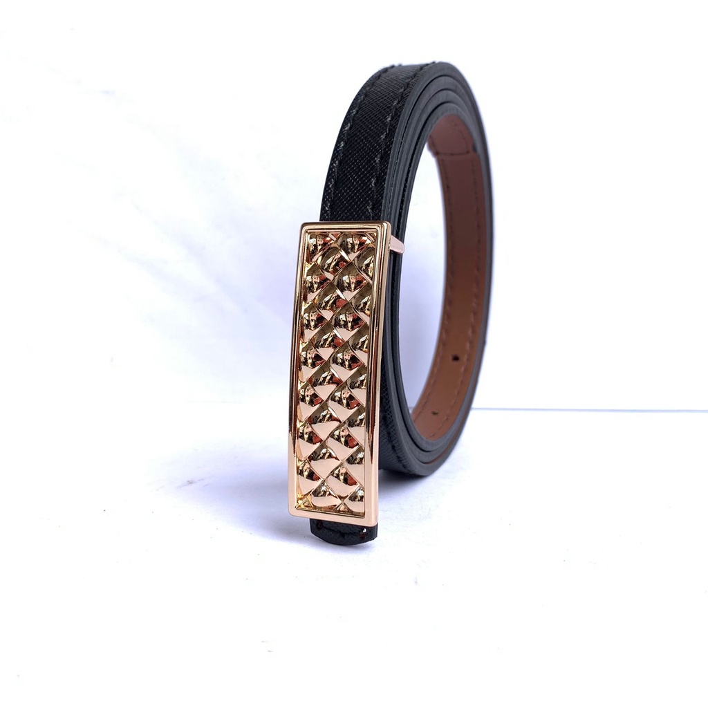 Ikat Pinggang Cewe Belt Kecil 1.5cm Gold