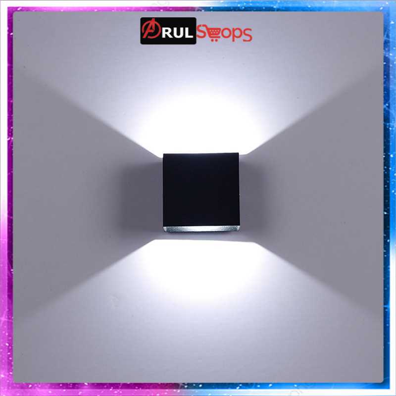 Feimefeiyou Lampu Hias Dinding LED Minimalis Aluminium 6W Warm White