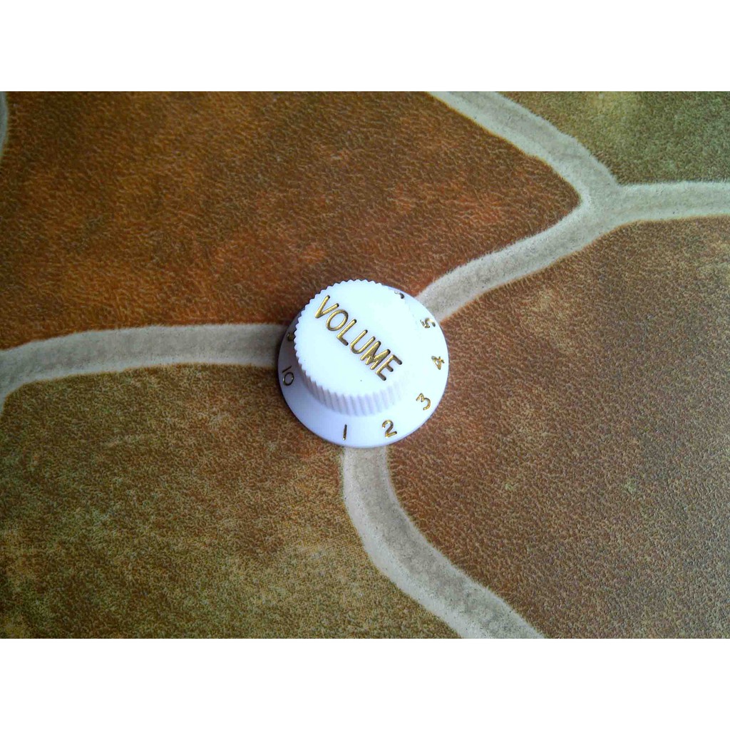 White Knob Volume Control Potensio Knop Gitar Putih For Yamaha Washburn Suhr Rick Hanes Stratocaster