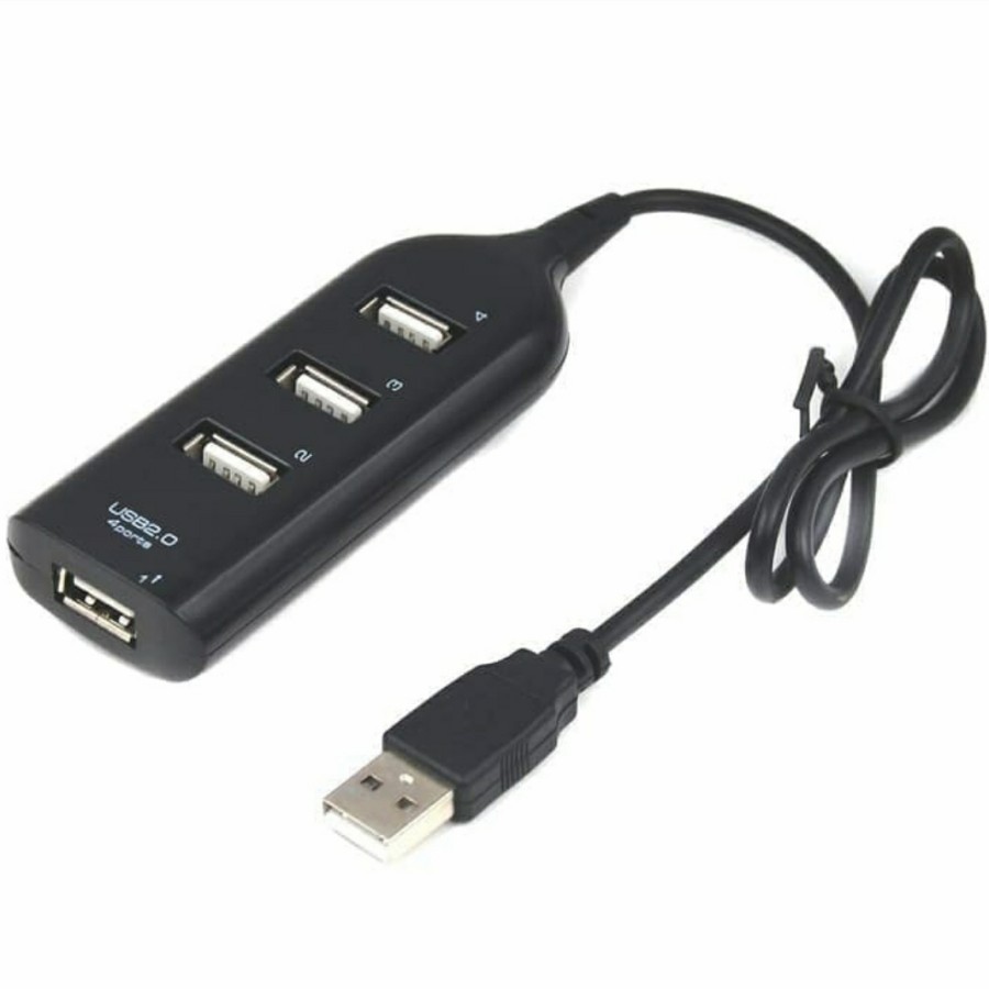 USB HUB 4 PORT PANJANG KABEL 40CM - USB HUB 4 PORT 2.0 BERKULITAS - BC