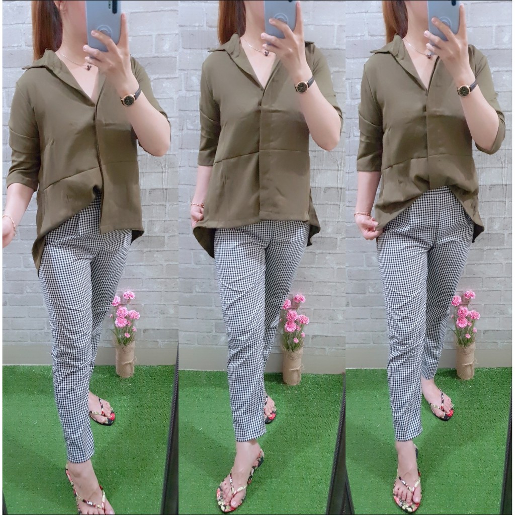 *[MCFK] Stelan Kemeja Duyung / Stelan  Krisdayanti / Set Wanita Mewah / Baju Celana Stelan Wanita