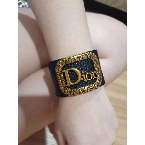 Gelang Kulit Branded Band Gelang cd Kulit Premium Quality tidak berkarat Gelang fashion import 8