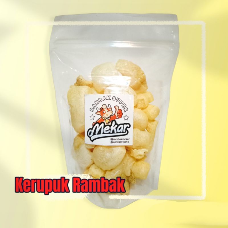 

Kerupuk Rambak Sapi MEKAR 100gr kerupuk kulit sapi dorodokcu jangek rambak sapi cemilan krupuk