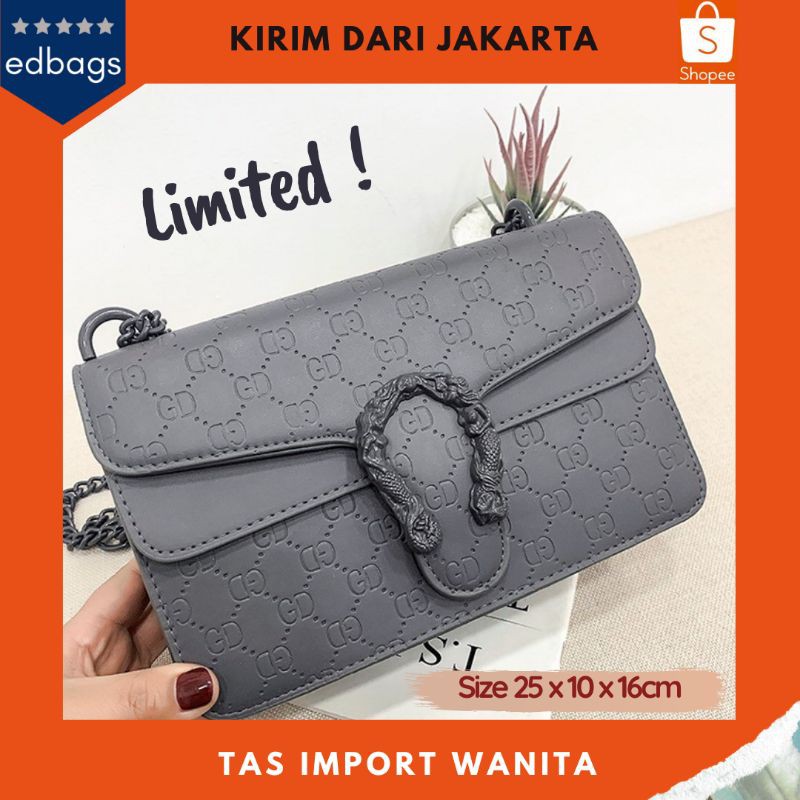 Tas Selempang Rantai Wanita Dyno U Big New Arrival 99882 TF3135 GD9201 Fashion Korea EDBAGS