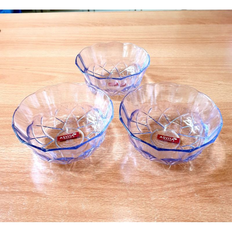 Mangkok plastik mahkota asvita ( 6 pcs )