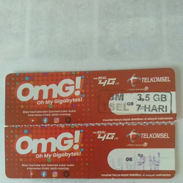 Voucher Telkomsel 3,5 GB 7 Hari