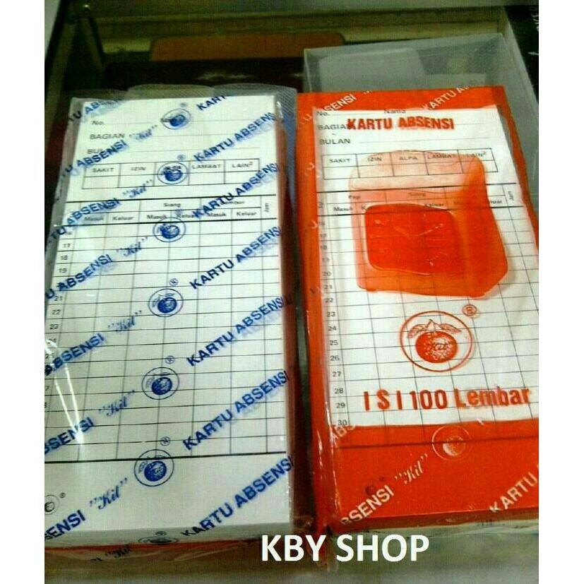

RUMAH COD_HOME-KARTU ABSENSI ISI 100 LEMBAR GROSIR TERMURAH
