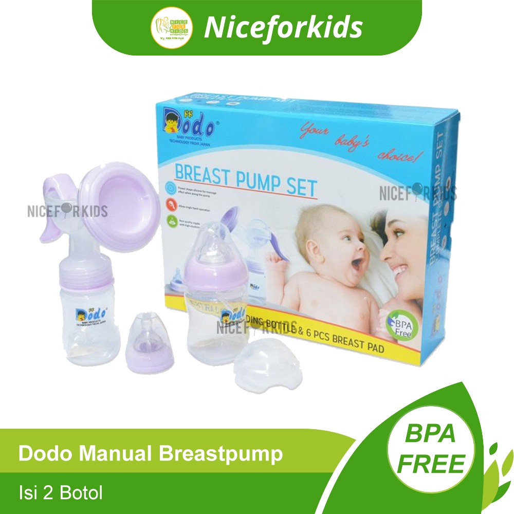 Dodo Breast Pump Set, Dodo Breastpump Manual, Breastpump Manual, Manual Breast Pump Isi 2