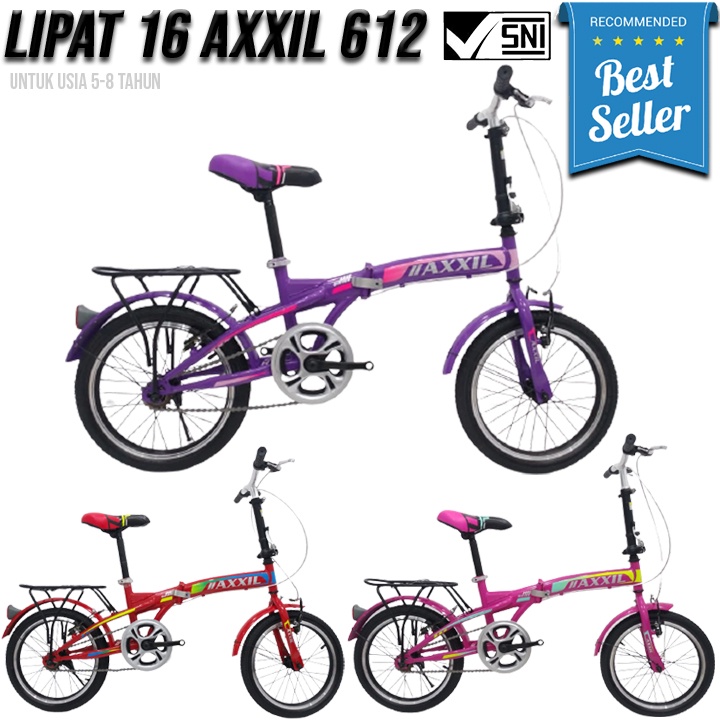 sepeda lipat 16" axxil 612 New