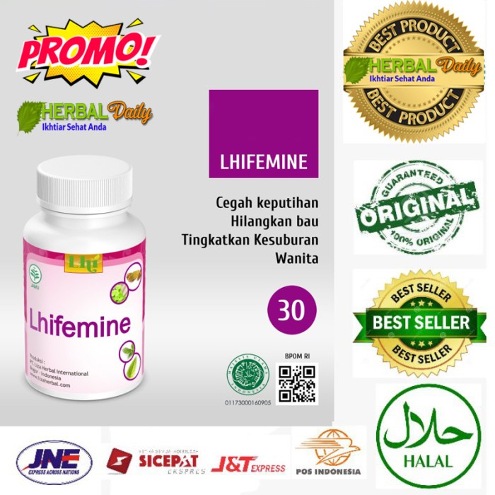Lhifemine Herbal Daily untuk Kewanitaan yang sehat dan segar