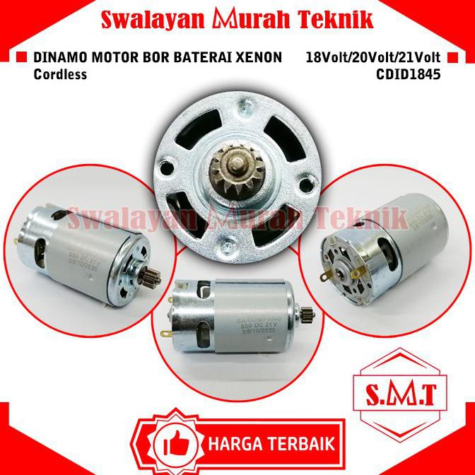 Paling Dicari] Dinamo Motor Bor Baterai Cordless Xenon 18Volt/20Volt/21Volt Cdid1845