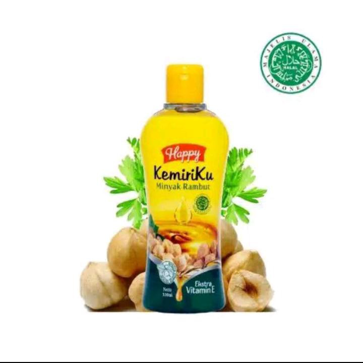 HAPPY KEMIRIKU MINYAK PENUMBUH RAMBUT AMPUH 100%ORIGINAL-BPOM