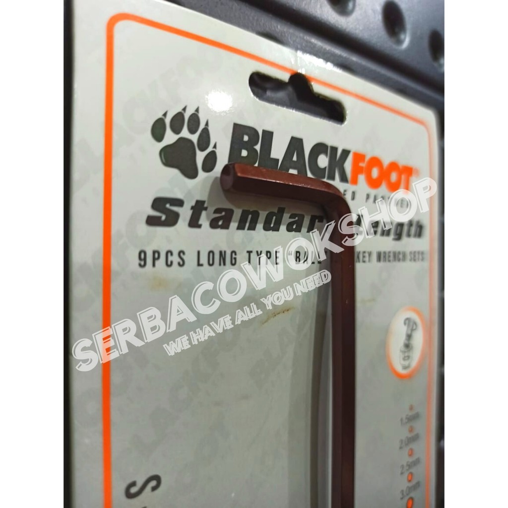 Blackfoot Kunci L Satuan Extra Long No 6 Mm Flat Hex Key Satuan S2 Material Termurah Berkualitas