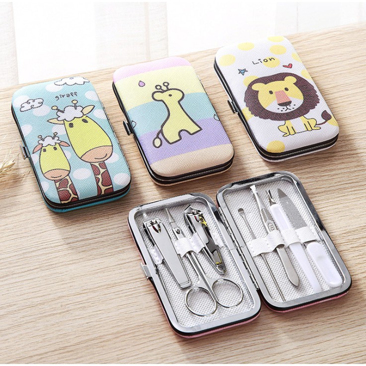 Gunting Kuku Dompet 1 Set isi 7 Manicure Pedicure Karakter Set 7 in 1