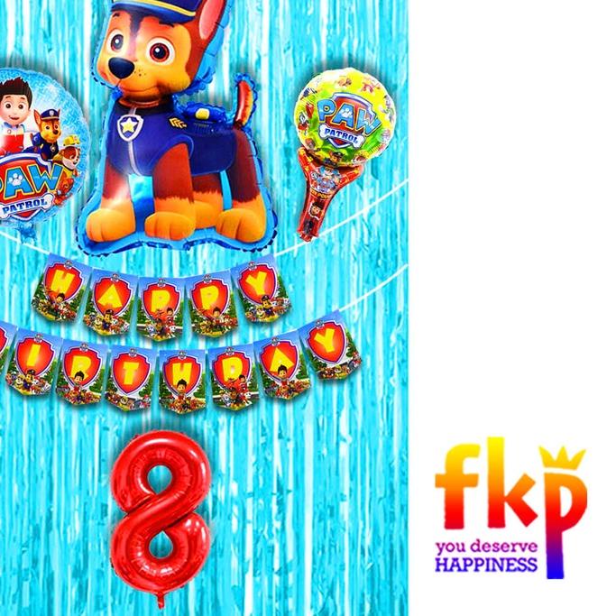 FUN KIDS PARTY Paket Simpel Dekorasi Ulang Tahun Anak Karakter Kartun dan Superhero/Set Dekor Ultah 