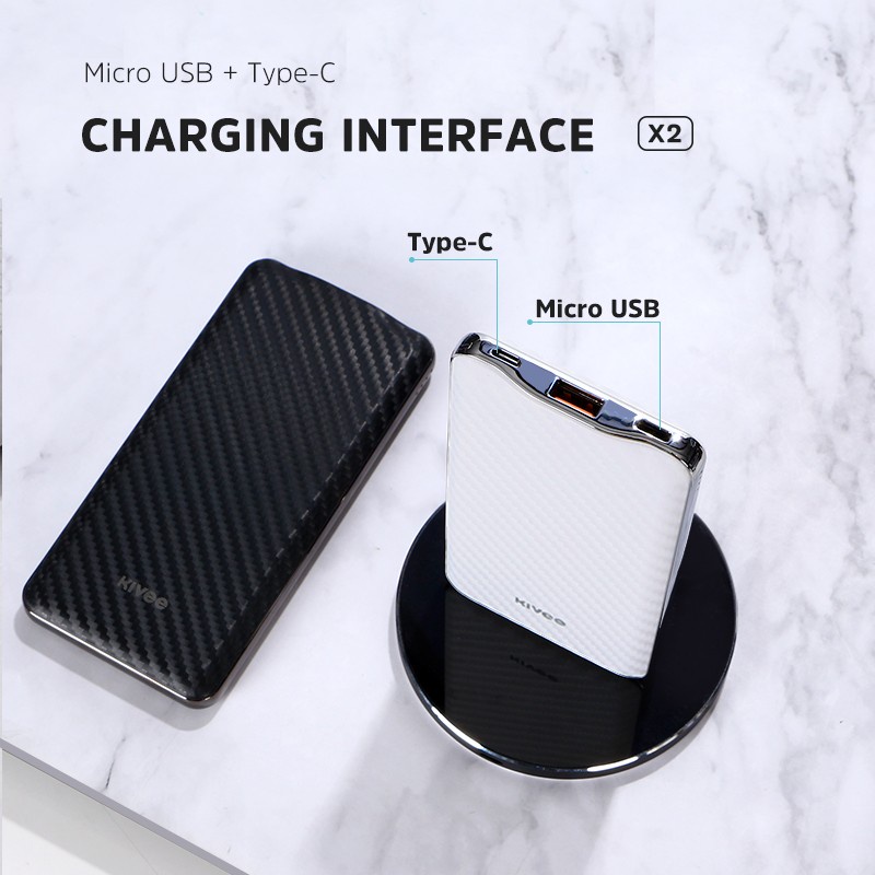 HARGA PROMO - Power Bank Dual USB 10000mAh TYPE-C - power bank cepat dengan indikator LED - power bank 10000mah 2.1A dual USB LED digital display - PowerBank 18W 10000Mah dual USB portable QC3.0+PD fast charging - power bank type c past charging