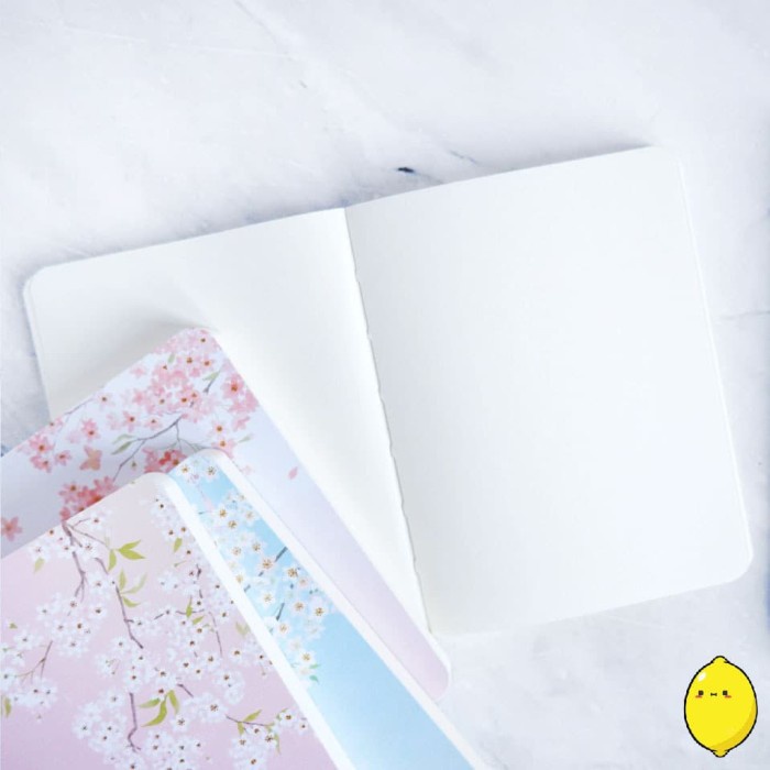 

Cuci Gudang Dear Cherry Blossom Plain Notebook A6 / Buku Catatan Polos Murah