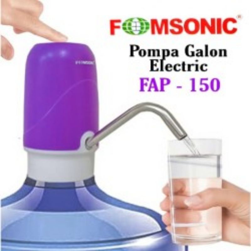 POMPA GALON AIR ELEKTRIK FAP 150 FOMSONIC ELECTRIC RECHARGEABLE USB CHARGING WATER PUMP BISA DICAS