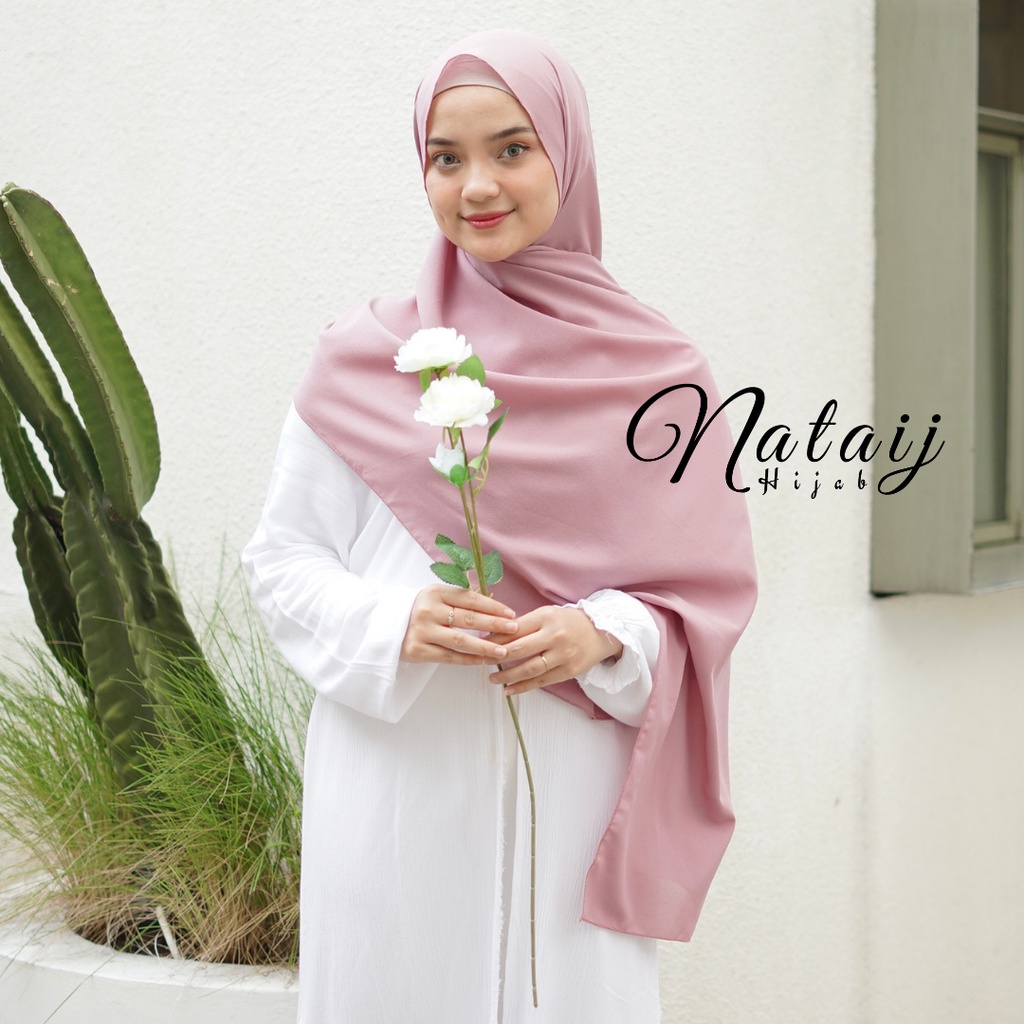 Pashmina Diamond 180x75 / Hijab Pashmina / Pasmina / Hijab / Jilbab / Kerudung / Pashmina Sabyan-DUSTY PURPLE