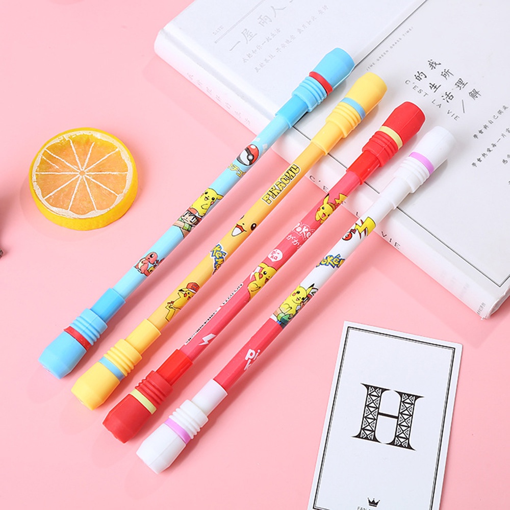 1pc Pulpen Gel Motif Kartun Animasi Lucu Untuk Stationery Sekolah / Kantor