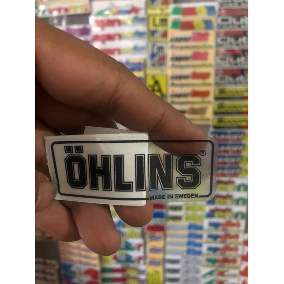 sticker shock stiker ohlins + warning