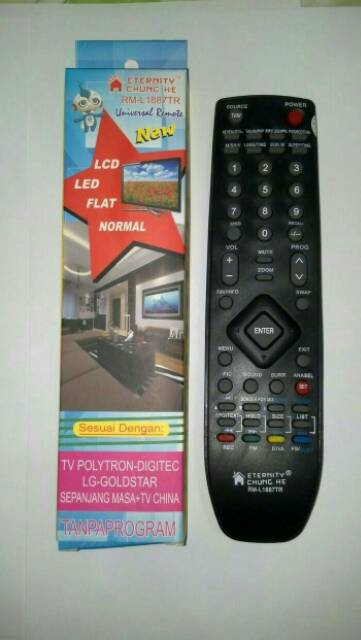 Remote TV Led/Lcd/Tabung Multi Polytron Tanpa Setting