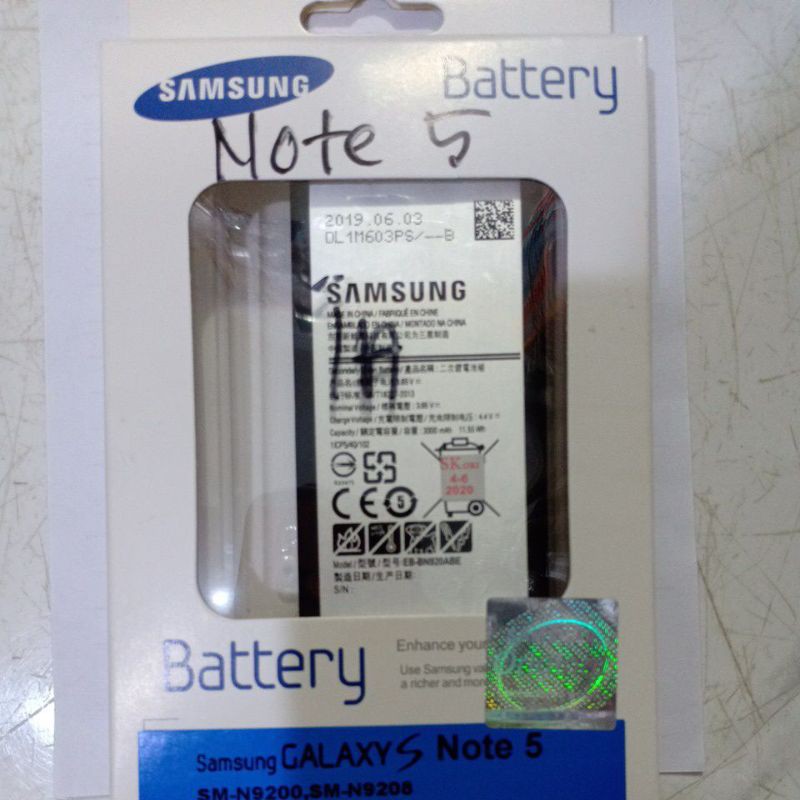 Baterai Tanam ORIGINAL samsung note 5