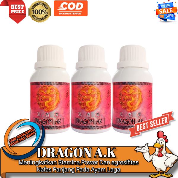 DRAGON AK Jamu ayam Laga Full Stamina Dan Agresif
