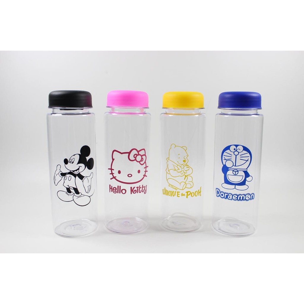 SRS (COD YES) BOTOL MINUM ANAK My Bottle Bening Karakter BPA FREE + POUCH - 500ml - Random Color