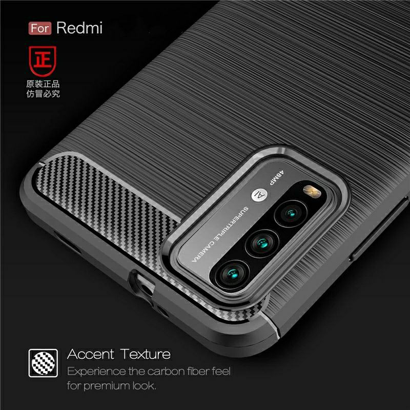 Case Xiaomi Redmi 9T Softcase Rugged Carbon Fiber Original