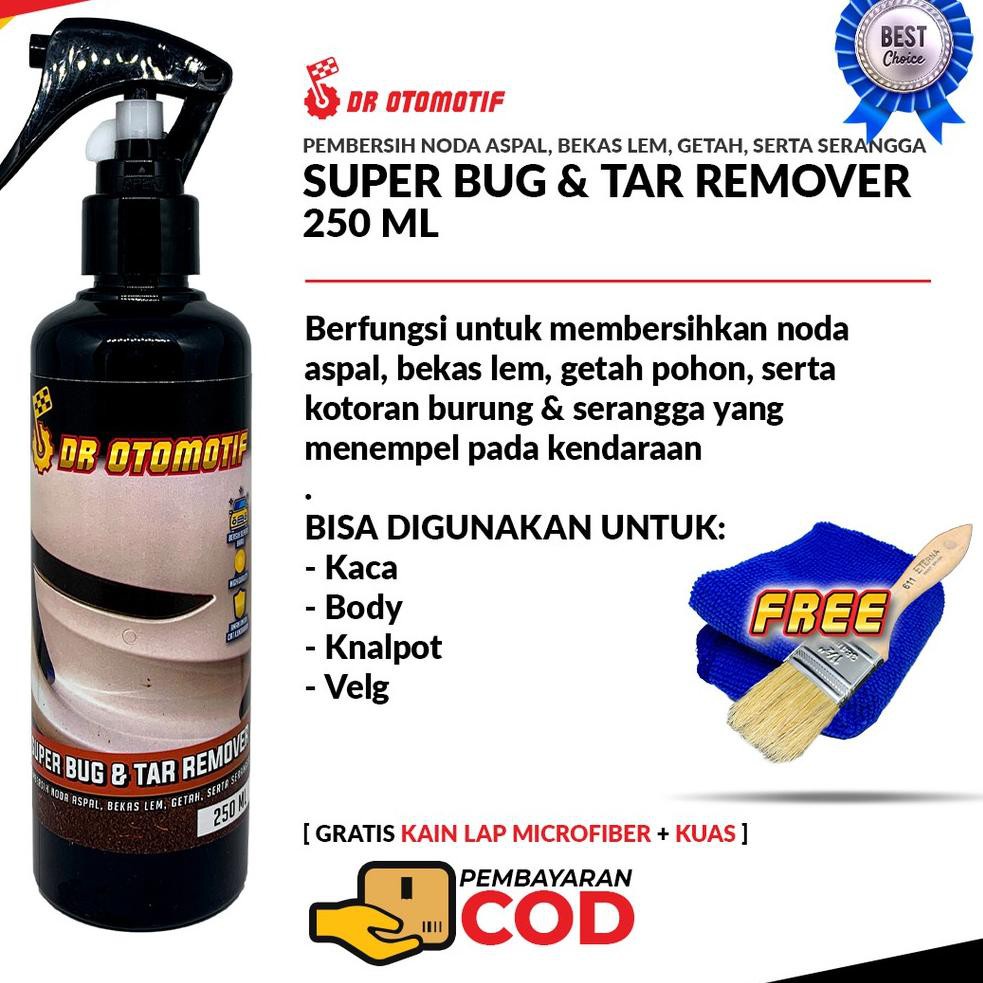 BUG AND TAR REMOVER PEMBERSIH NODA ASPAL PENGHILANG BEKAS STIKER KOTORAN BURUNG SERANGGA LEM GETAH