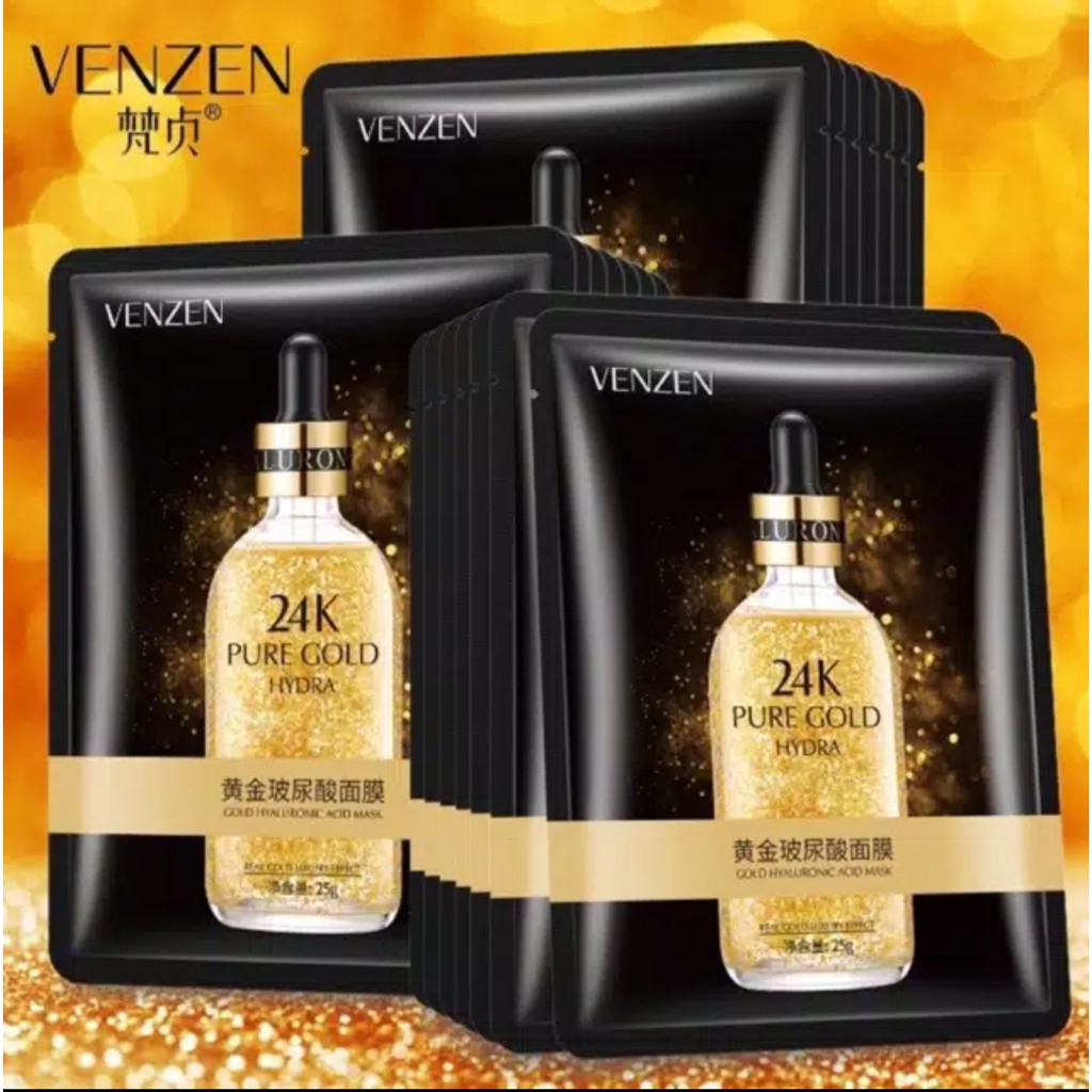 VENZEN 24K PURE GOLD HYALURONIC ACID MASK / VENZEN MASK