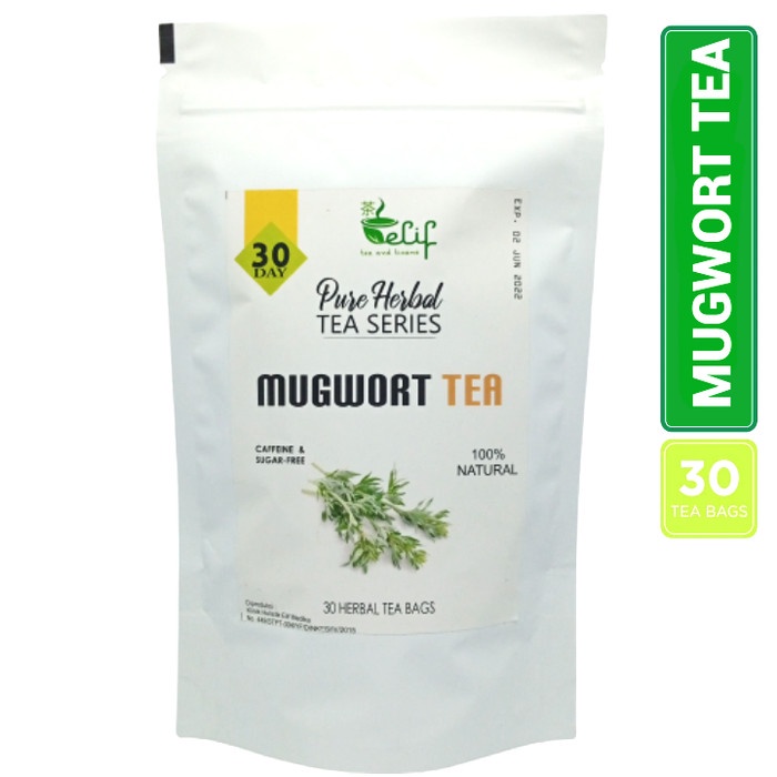 

MUGWORT TEA : Artemisia vulgaris Leaf Isi 30 Tea Bag