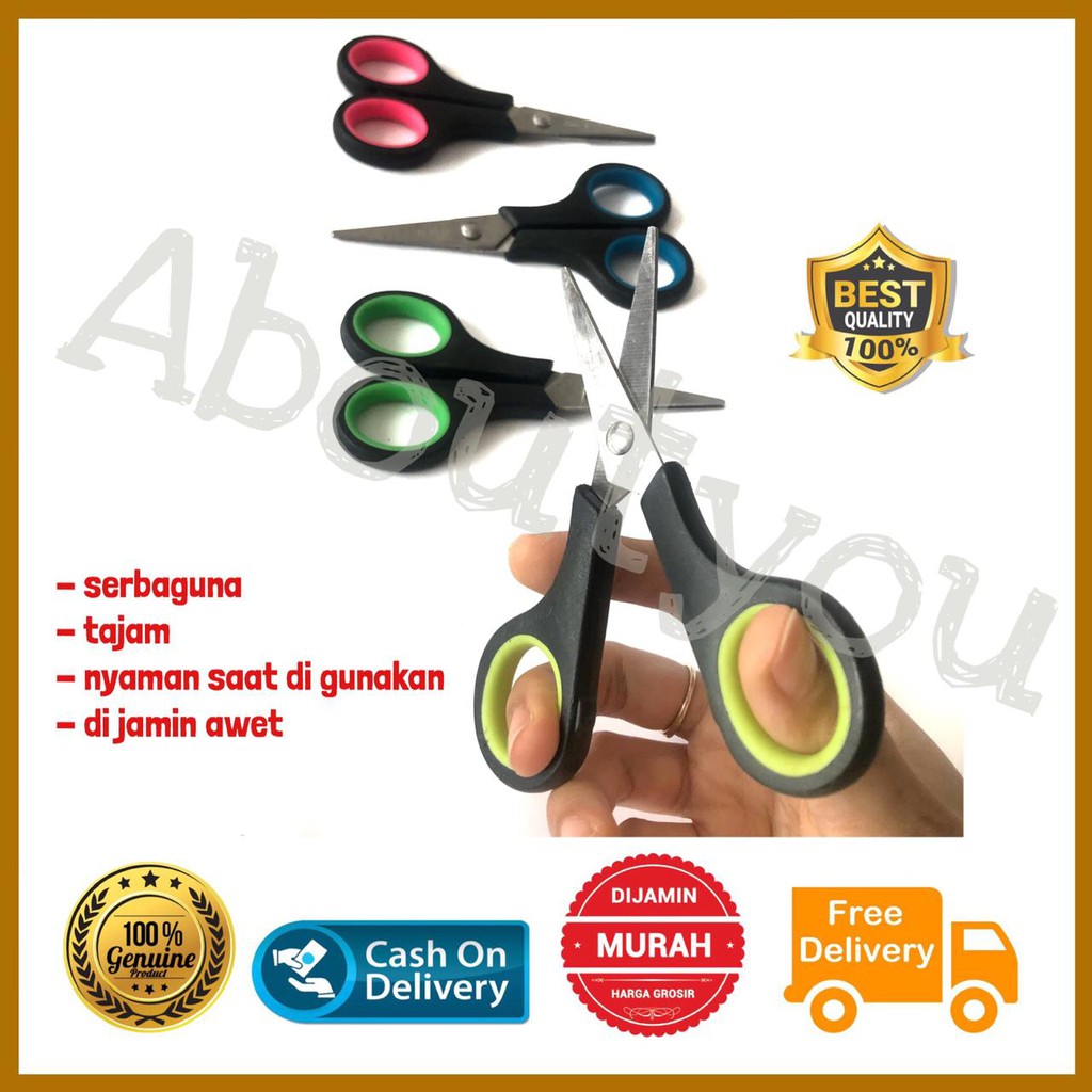 

GUNTING premium warna anak dewasa gunting murah stainless ANTI SLIP tajam