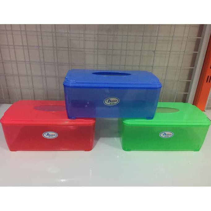 [TTP01] Tempat Tissue Kotak Tissue Plastik Panjang Diana - Random Colour