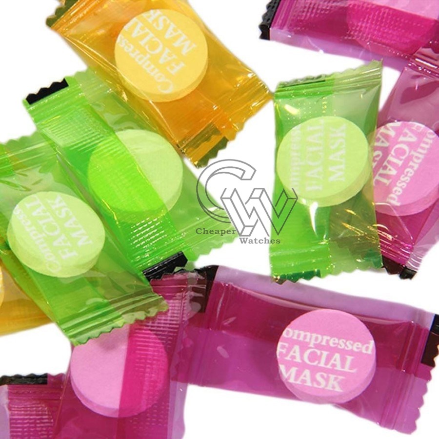 Cheaper-100 Pcs-DIY Compressed Mask Masker Kompres Masker Permen Termurah