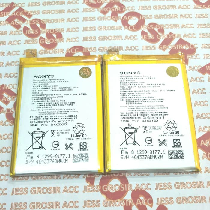Baterai Battery Original SONY Xperia X , F5121 , F5122 , LIS1621ERPC