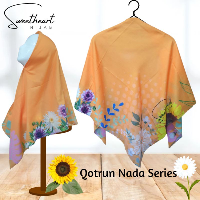 Sweetheart Hijab - Qotrun Nada Series Orange / Premium Hijab / Voal Premium Hijab / Voal Hijab / Try