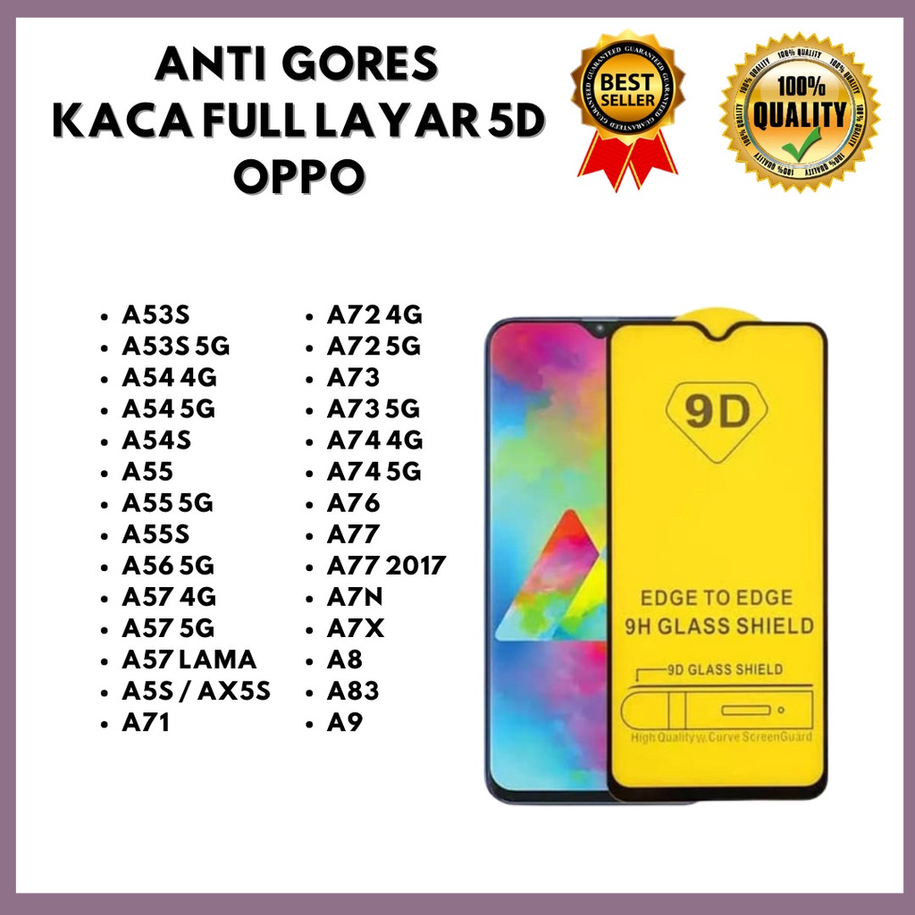 TG 5D FULL LAYAR - OPPO A53S-A53S 5G-A54 4G-A54 5G-A54S-A55-A55 5G-A55S-A56 5G-A57 4G-A57 5G-A57E-A57S-A57 LAMA-A5S / AX5S-A71-A72 4G-A72 5G-A73-A73 5G-A74 4G-A74 5G-A76-A77 4G-A77 5G-A77 2017-A7N-A7X-A8-A83-A9