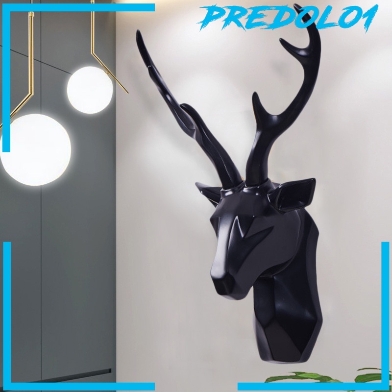 Predolo1 Patung Kepala Rusa 3d Bahan Resin Untuk Dekorasi Rumah