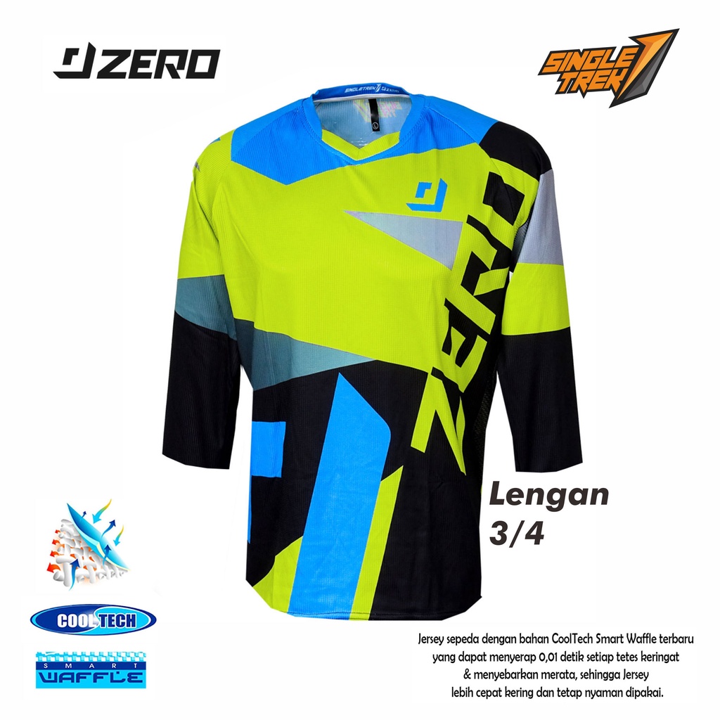 BIG SIZE Jersey Sepeda Singletrek1 ONE Zero Cooltech JOLS Fluor 3per4