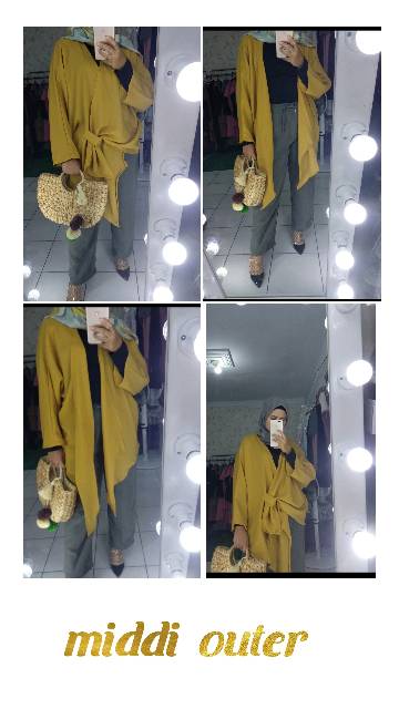 Cardigan polos outer polos colour yellow