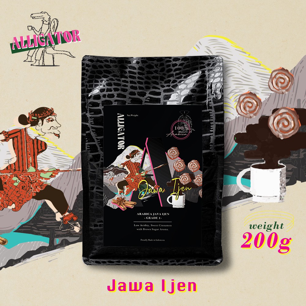 

Kopi Arabika Java Ijen | Alligator Specialty Grade