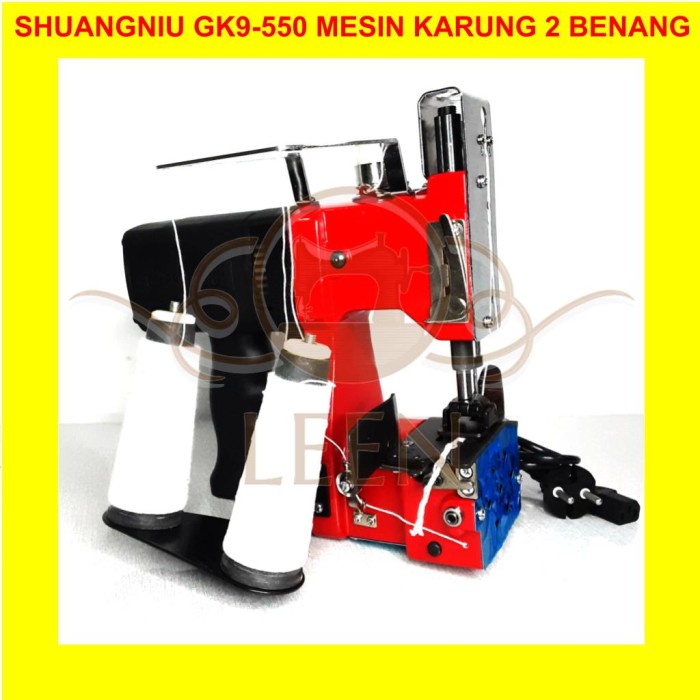 Mesin Jahit Karung 2 Benang Shuangniu GK9-550 Portable Highspeed LEEN