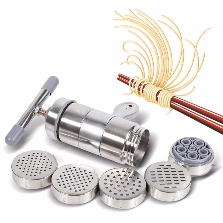 Cetak Mie Manual Alat Cetak Mie Manual Stainless Steel 5 Cetakan